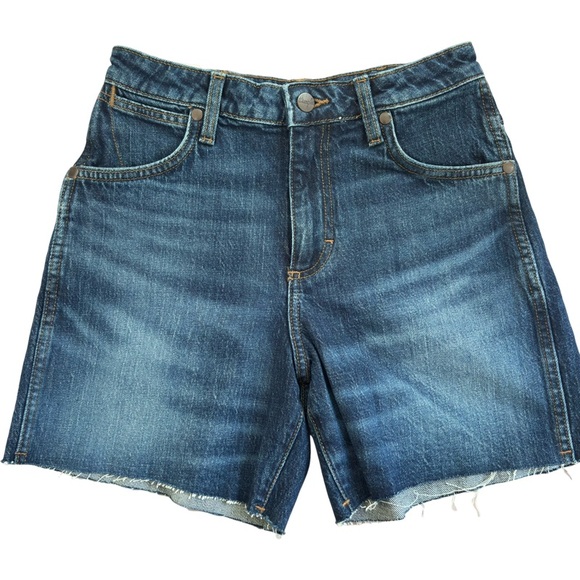 WRANGLER The High Rise Cowboy Short in Blue Size 25 - Picture 5 of 12